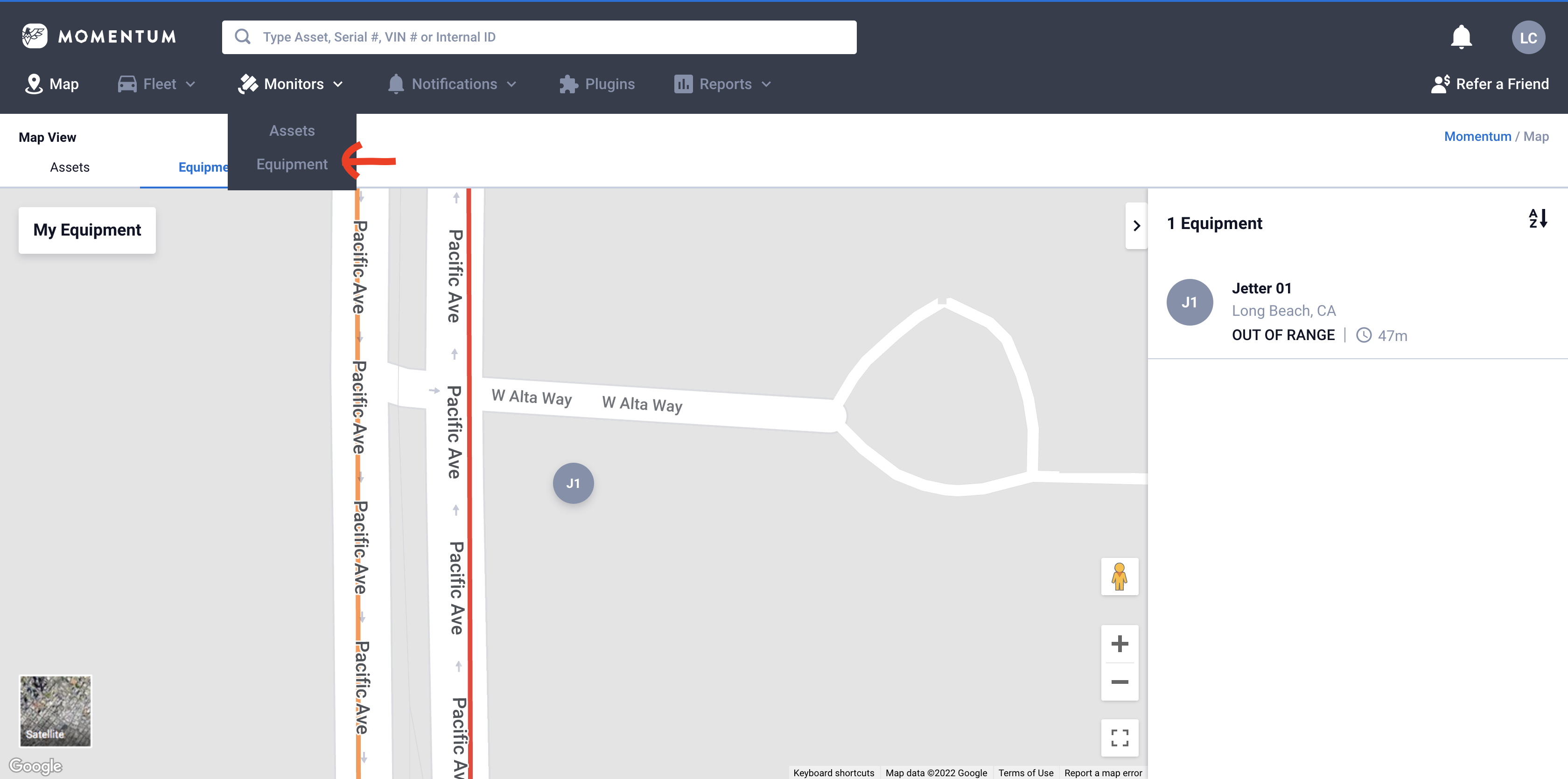 How to set up an OutofRange Monitor? Momentum IoT